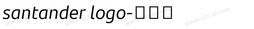 santander logo字体转换